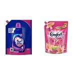 Surf Excel Front Load Matic Liquid Detergent Pouch - 2 L & After Wash Fabric Conditioner Pouch - 2 l Combo