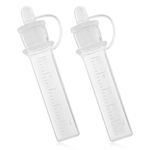 2PCS Colostrum Collectors, 5ml/1pk Colostrum Feeder Syringe Reusable Silicone Collection Breastfeeding Collector Leak-Proof Breast Milk Container Storage for Newborn Babies (Ready-to-Use Type)