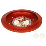 Ygebet Wooden Roulette Wheel, 11 inch Solid Wood Casino Roulette Wheels for Adults, Professional Roulette Board for Home Game Night Party