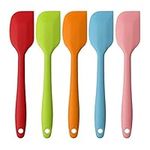 5 Pieces Silicone Spatula, 500°F Heat Resistant Rubber Spatulas Non-Stick Baking Spatula Silicone Kitchen Utensils for Cooking, Baking and Mixing (21cm / 8.2inch)