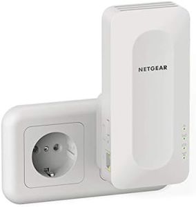 NETGEAR Nouveau Répéteur WiFi 6 Mesh Puissant (EAX15), Amplificateur AX1800, Repeteur Puissant couvre jusqu'à 100 m², Compatible avec toutes les box internet, profitez du WiFi 6 sans changer votre Box