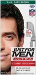 Just For Men AutoStop Hair Dye Dark Brown A-45 - Comb-in Color Gray Hair Coloring for Men with Comb Applicator