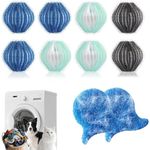 10 PCS Pet Hair Remover for Laundry, Washing Machine Hair Catcher, Reusable Easy Home Solution for Removing Fur, Hair Debris from Clothes and Bedding