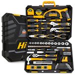 Hi-Spec 122-Piece Metric Auto Mechanics Tool Kit Set. Perfect for Car, Bike Repair & Maintenance. Comprehensive Hand Tool Set