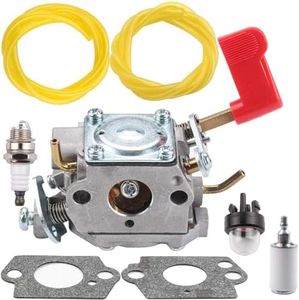 Anzac PP446ET 545006017 Carburetor for Poulan RS32 PP136E PPB100E PPB150E PPB200E PPB250E PPB300E PPB32SST PP446E SM446E PP46ET Trimmer Pruner Replace C1U-W32 545006017