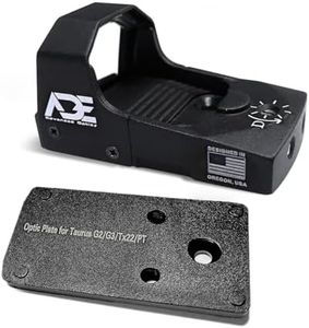 Ade Advanced Optics RD3-006 Green Dot Sight + Optic Mounting Plate for Taurus PT111 G2, Millennium G2, G2C, G3 with Original Rear Sight, PT140 G2, PT709, PT740, TX22 + Pictinny Plate
