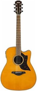 Yamaha 6 String Series A1M Acoustic-Electric Guitar-Mahogany, Vintage Natural, Dreadnought Cutaway VN