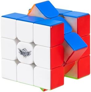 D-FantiX Magnetic Speed Cube 3x3x3, Cyclone Boys Professional Stickerless High Speed Cube, Magnet Magic Cube Puzzle Toy for Kids and Adults, Solving Brain Teaser Gift Idea