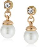 Anne Klein Drop Earrings, Pearl, Pearl