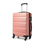 Kono Large 28'' Hard Shell Suitcase Lightweight Hand Luggage Travel Trolley Suitcase with 4 Wheels and Dial Combination Lock(Nude)