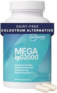 Microbiome Labs Mega IgG2000 Capsules - Dairy-Free Alternative to Bovine Colostrum Supplement - Immunoglobulin Supplement from Bovine Serum to Support Digestive Health (120 Capsules)