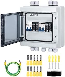 Protezione da sovratensione PV DC, interruttore di separazione, protezione da fulmini, 2 interruttori di protezione per cavi 1000 VDC 20 – 40 KA, IP65, impermeabile