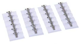 Europel Name Badge Holders with Crocodile Clip, Safety Pin & Blank Card Insert Sheets (Pack of 24) | Horizontal ID Card Holder for School, Colleges, Offices & Corporate Event | 75 x 40 mm