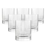 Luigi Bormioli Glass Bach Tumbler Set (Transparent, 335ml) - Set of 6