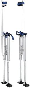 SUPERFASTRACING 24-40 inch Drywall Stilts Aluminum Tool Silver Stilt for Painting Painter Taping Silver