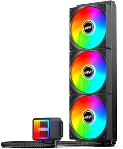 JEYI iArcticStorm 360 Water Cooler Black, Desktop ARGB AIO Liquid CPU Cooler, Intel & AMD TDP 280W, Infinity Mirror Efficient PWM-Controlled Pump, for AMD Ryzen AM5|4, Intel LGA 1851|1700 etc.