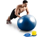 Vruta 65cm Gym Exercise Ball for Fitness, Stability, Gym, Balance & Yoga, Yoga Ball Chair, Balance Ball-with Pump