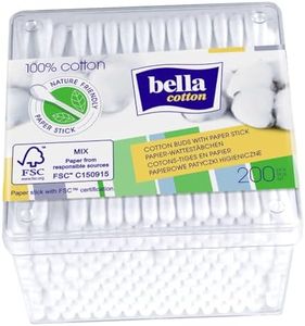 Bella Cotton Coton-tige, avec tige en papier, dans une boîte pratique