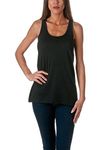 Sofra Women's Loose Fit Tank Top Relaxed Flowy-Medium-Black