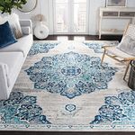 Safavieh Brentwood Collection BNT849M Navy and Grey (10' x 13') Area Rug