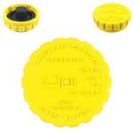 Yellow Radiator Overflow Tank Cap Expansion Tank Seal Cap Replacement Coolant Tank Sealing Cap 1304667 90409257