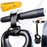 VAIIO Forearm Strengthener and Wrist Roller with Quick Locking Mechanism - Durable PVC Anti-Slip Grip Handles - Perfect for Men and Women - Ideal for Hand, Wrist, and Forearm Strength Training Black