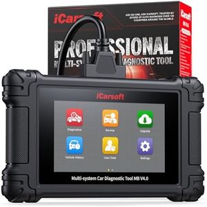 iCarsoft MB V4.0 Bidirectional Diagnostic Tool for Benz/Sprinter/Smart + 2 Optional Brand Packs, Full System OBD2 Scanner with 41 Services for Merce.des, Active Test, Auto VIN, Lifetime Fr-ee Update