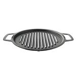 Solo Stove Large Cast Iron Grill Top, Cookware for Bonfire and Yukon fire pit, Fireplace accessory, Cooking surface: 17.75", Weight: 17 lbs