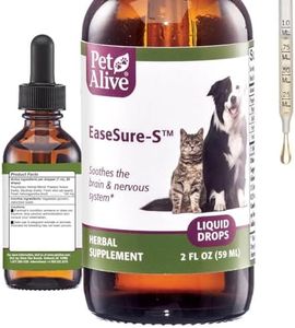 PetAlive EaseSure-S - All Natural Herbal Supplement for Symptoms of Pet Seizures - Reduces Involuntary Muscle Movements and Twitching in Dogs and Cats - 59 mL