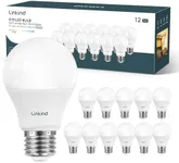 Linkind A19 LED Light Bulb, 60W Equivalent, 9W 2700K Soft White, 800 Lumens Non-Dimmable, E26 Standard Base, Energy Efficient UL Listed for Bedroom Home Office, 12 Pack