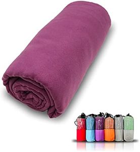 Serviette en Microfibre à séchage Super Rapide pour Le Sport de la Gymnastique, de Voyage et de la Plage, absorbante et Ultra-légère (Morado, 60 x 120 cm)