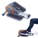 Cubii Connected Seated Under Desk Elliptical Machines for Home Workout, Pedal Bike Cycle Motion, Smart Watch Sync, Whisper Quiet, Compact Mini Exerciser w/Adjustable Resistance (Cubii Go Assembled)