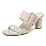 Vionic Women's Garnet Brookell Round Heel Mule - Supportive Adjustable Strap Sandals That Includes an Orthotic Insole and Cushioned Outsole for Arch Support, Medium Fit, Sizes 5-11, Cream, 6.5