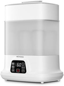 HEYAXA Baby Bottle Steri-lizer and Dryer, Electric Steamer for Baby Bottles, Safe and Reliable, Universal Fit for All Baby Items, Bottles, Breast Pump, LED Touch Screen, Auto Shut-Off