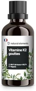 200 µg de vitamine K2 MK-7 – 1 700 gouttes (50 ml) – teneur all-trans >99,7 % (K2VITAL® de Kappa) – produit testé en laboratoire, végan, fortement dosé