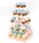 Antimbee 5 Tier Clear Acrylic Cupca