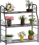 OVICAR Metal Plant Stand Rack - 3 T