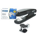 Rapesco 1472 Germ-Savvy Antibacterial, Sting Ray Stapler with R4 Staple Remover & 5000 x 26/6 mm Staples, Black, Bundle