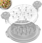 Chicken Shredder Tool Twist Large - 10'' Pro Meat Shredders for Chicken Breast,Visible Kitchen Gadgets Grinder Machine with Brush,Strong Anti-Slip Strip,Ergonomic Handle,BPA Free (Grey)