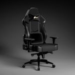 Green Soul Monster Ultimate Series T | Multi-Functional Ergonomic Gaming & Office Chair| Premium Spandex & PU Leather Fabric | Adjustable Neck, Lumbar Pillow | 4D Adjustable Armrests (Full Black)