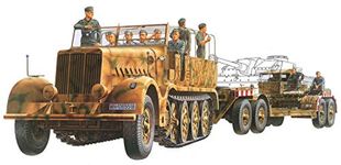 Tamiya - German 18 Ton Heavy Half-Track Famo&Tank Transporter Sd.Ah.116, Kids