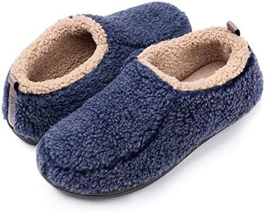 RockDove Men's Nomad Slipper with Memory Foam, Size 8-9 US Men, Navy