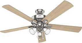 Hunter Fan Company 51097 Crestfield Ceiling Fan, 60, Brushed Nickel