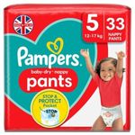 Pampers Baby-Dry Nappy Pants Size 5, 12-17kg, 33 Nappies