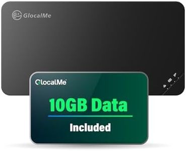 GlocalMe U3 4G LTE Mobile Hotspot Device with 10GB US/CA/MX Data 30 Days, Portable WiFi Hotspot for Travel in 200+ Countries, No SIM Card Needed, 10 Connected Devices, Pocket WiFi (U3 with 10GB)