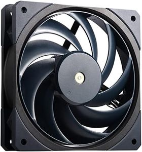 Cooler Master Mobius 120 OC Ventilador de Caja – Ring Blade Design (PWM), Switch para Velocidad, Antivibración, Rodamiento Bola Dual, Hub Motor Metal (máx 88,1 CFM, 4,75 mmH2O, 39,3 dBA), Azul y Negro