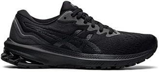 ASICS Women's GT-1000 11 Running Shoes, 10, Black/Black