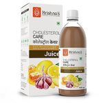 KRISHNA's HERBAL & AYURVEDA Cholesterol Care Juice - 500 Ml | Contains Honey With Apple Cider Ginger Garlic, Sugar Free, Health Drink