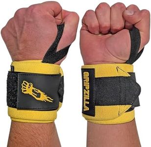 GRIPZILLA Wrist Wraps for Weightlifting Men/Women- 21'' Premium Lift Heavier Wrist Straps for Weightlifting, Gym, Carpal Tunnel Wrist Brace Weight Lifting Wrist Wraps with Thumb Loop for Powerlifting, Deadlift