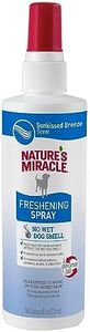 Nature's Miracle Freshening Spray For Dogs Freshens Dog’s Coat Between Baths And Neutralizes Tough Odors With Sunkissed Breeze Scent, 8 Ounces